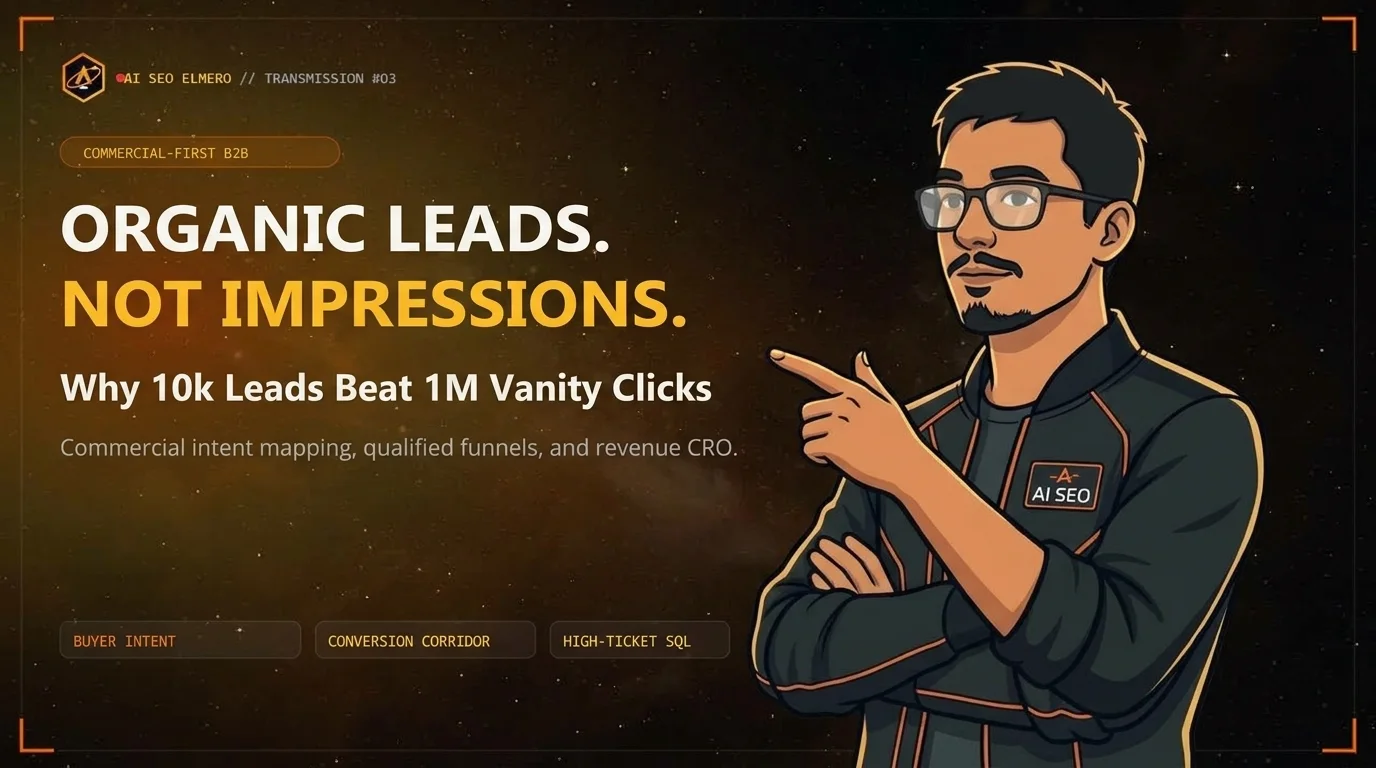 The Commercial-First SEO Blueprint: Why Vanity Impressions Stagnate B2B Revenue